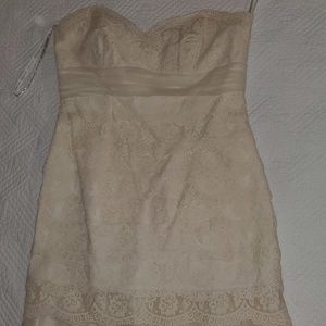 Off-white lace dress